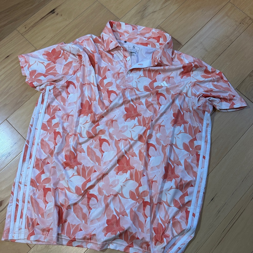 Floral Adidas Golf Shirt